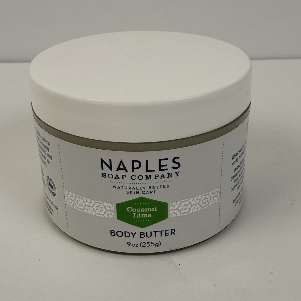 Naples Soap Company Coconut Lime Body Butter 9 oz. Sealed